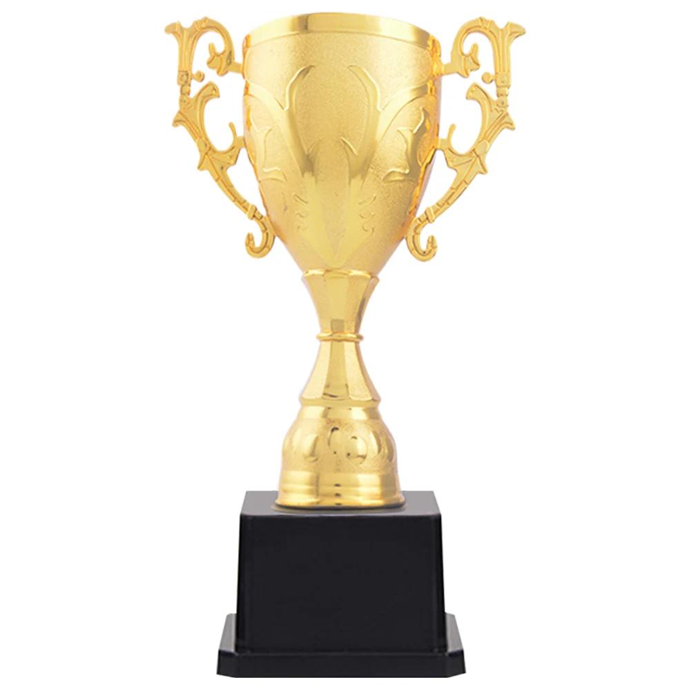 

Trophies Award Trophy Gold Plastic Winner Cups Mini Golden Cup with Base Creative Achievement Prize for Sports Tournaments 2025