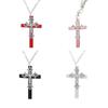 Vintage Gothic Collar Necklace Wooden Cross Pendant Necklace Streetwear Jewelry