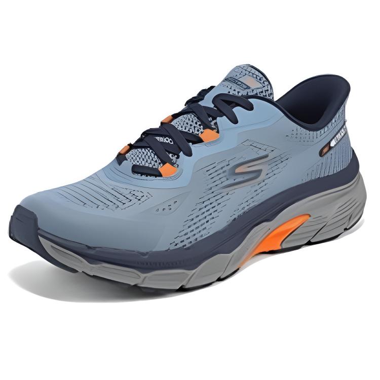 Skechers Men's GO Navy Blue Low Top Running Shoes Flexible Durable Breathable 221101-NVOR
