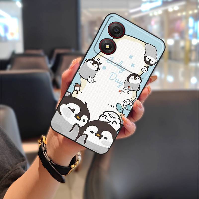 Cute Back Cover Phone Case For ZTE Blade A34 Full Wrap Phone Pouch Anti-dust Anti-knock Graffiti Fashion Design Cartoon