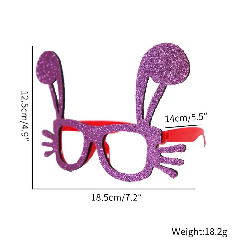 1Pc Easter Decoration Glasses for Children Chick Rabbit Egg Shape Glasses Frame for Easter Party Ornaments DIY Festival Supplies