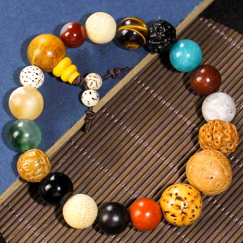 Bodhi Beads Bracelet - 18 Beads Unisex, Ideal for Tourist Attraction Stalls