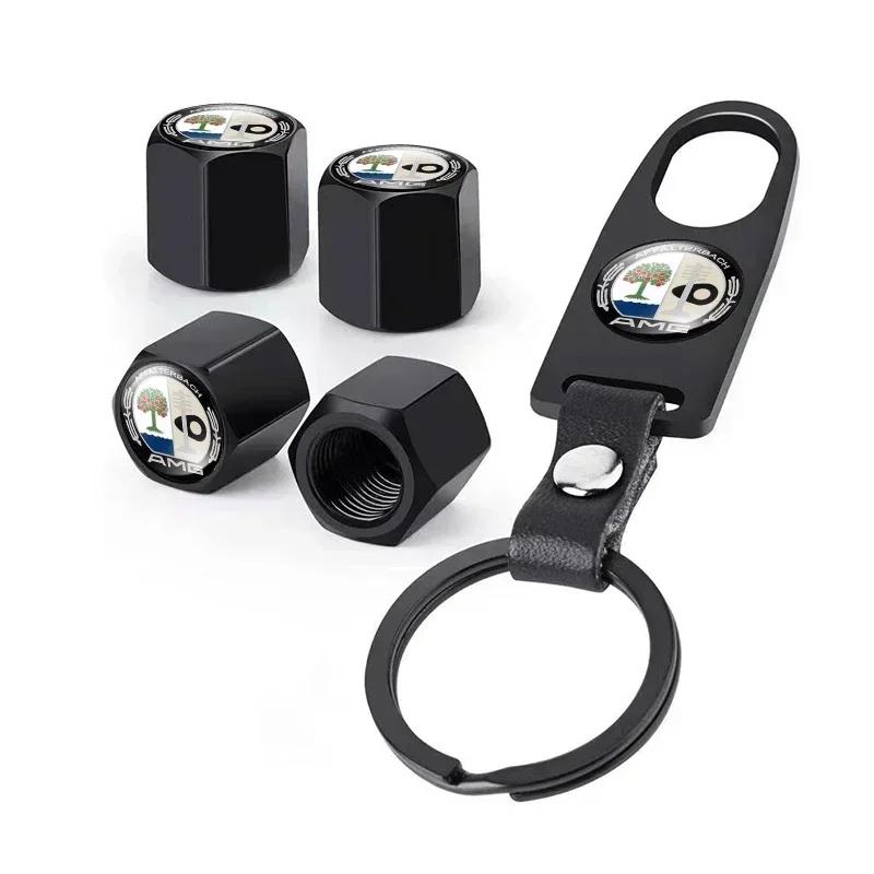 

2025 For Mercedes-Benz Car Wheel Tire Air Valve Caps with Keychain For Mercedes Benz C180 C200 C260 C300 W108 W124 W126 W140 W16