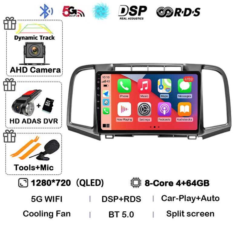 Android 14 Auto Carplay 4G+WIFI Car Radio For Toyota Venza 2008-2016 Multimedia Video Player Stereo Navi GPS Head Unit Audio DSP