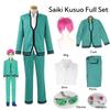 Cosplay Disfraz Anime Saiki Kusuo Uniformes Hombres Gafas Accesorios para la Cabeza La Desastrosa Vida de Saiki K. Uniforme de Instituto