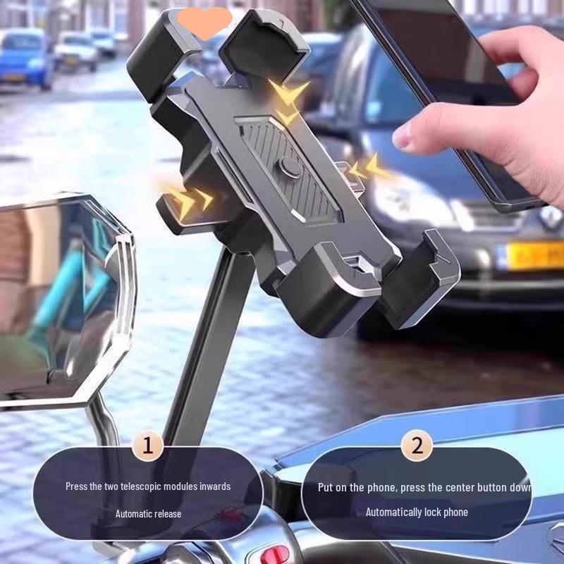 2025 Shockproof Anti-Shake Phone Mount for Cars, Motorcycles, and E-Bikes