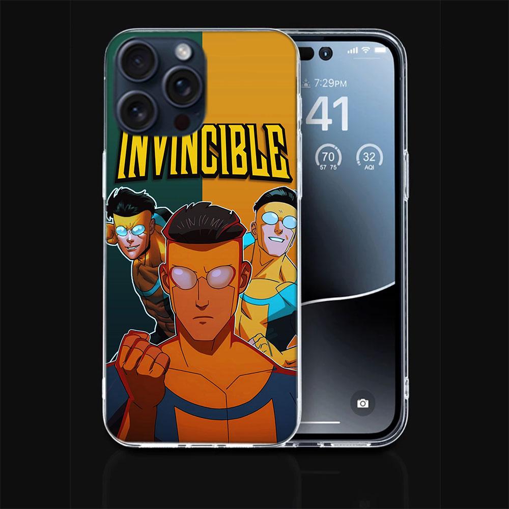 Cartoon Invincible Clear Phone Case For Iphone 17 Air 16 Pro Max 15 Pro 14 Plus 17E 16E 11 13 12 Mini Cover Cases Fundas Cell TP
