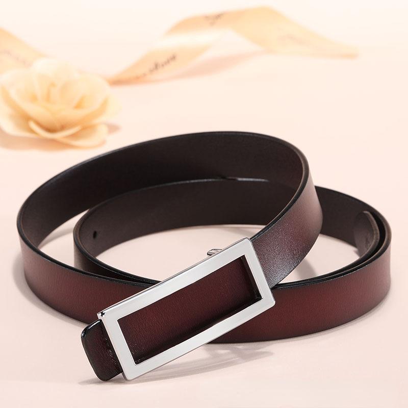 Bälten, äkta nötskinn, Enkelt mode för damer, professionella bälten för kvinnor, koreanska formell klänning, dekorativa kostymbyxor, bälten