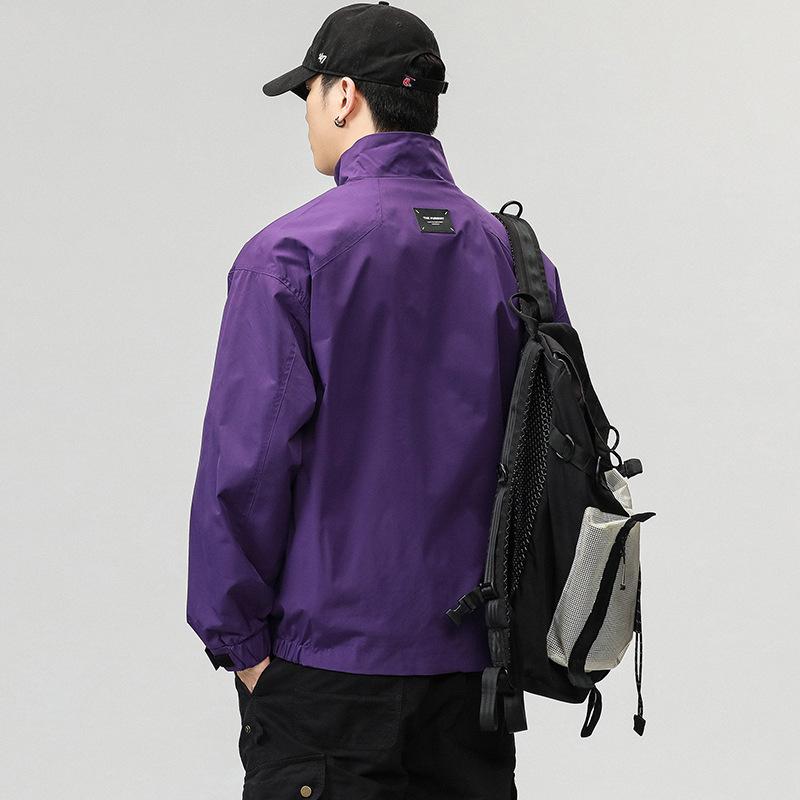 Black Jacket Men'S Loose Large Size Casual Tooling Men'S Jacket Jacket Clothes Trendy Brand