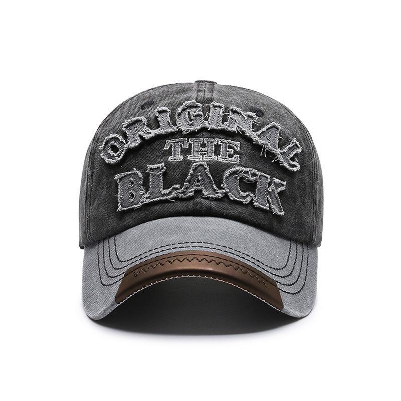 Men's Washed Duckbill Baseball Cap - Trendy European & American Style, Outdoor Casual Sun Hat