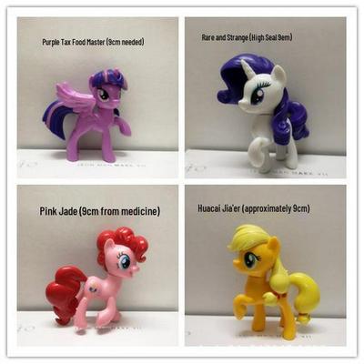 Set cu Cele Șase Personaje Principale My Little Pony: Twilight Sparkle, Applejack, Fluttershy, Rarity, Pinkie Pie, Rainbow Dash - Jucării Decorative pentru Copii.