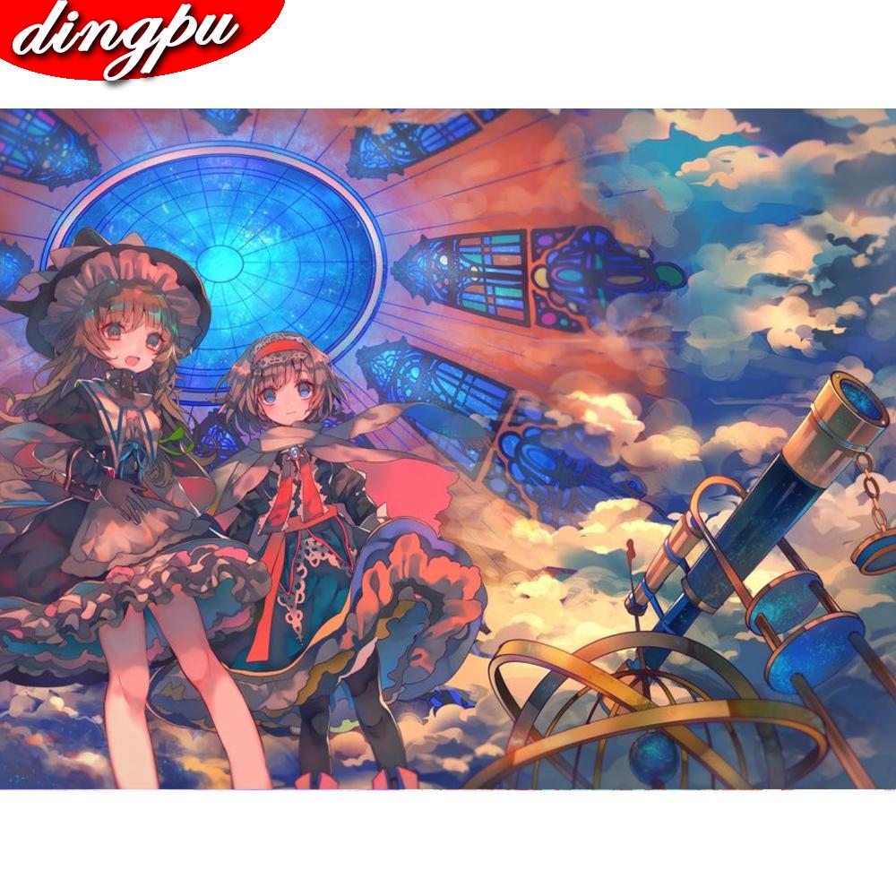 Full Round Mosaic Diamond Embroidery Sailor Moon 5D DIY Diamond Painting Cross Stitch Home Decoration Painting Kits