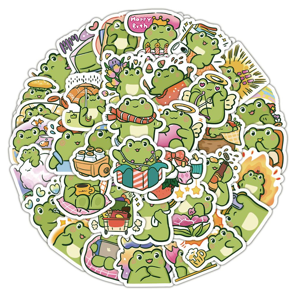 60-Piece Cute Animal Graffiti Sticker Set for Phone Cases, Water Bottles, and Laptops