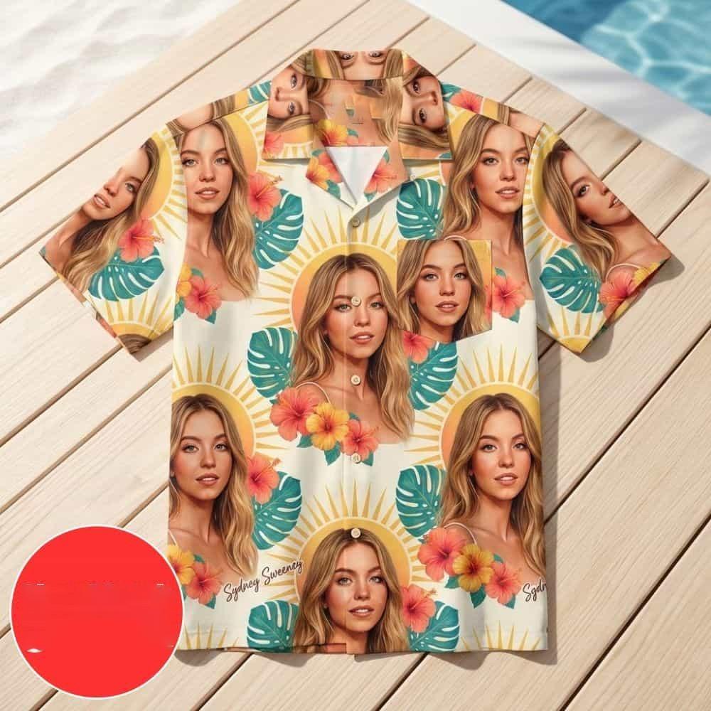 Sydney Sweeney Tropical 2026 Sunburst Portrait T-shirt NI546 M