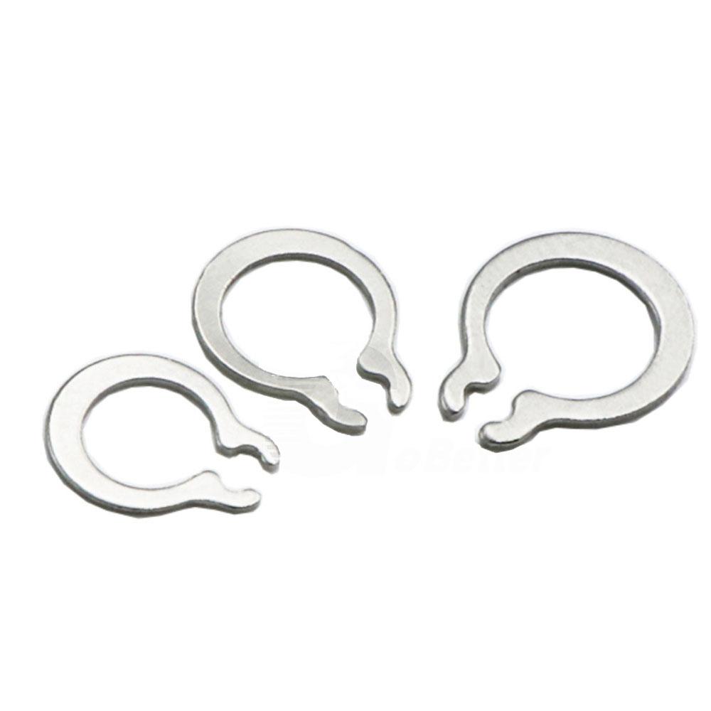 Hongtu C Type External Circlip Retaining Rings Shaft Circlip Washer M3-M9 Stainles Steel/65Mn C-type Retaining Clip Snap Ring