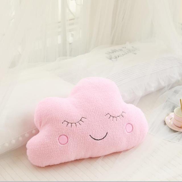 Stuffed Cloud Moon Star Raindrop Plush Pillow Soft Cushion Cloud Stuffed Plush Toys For Children Baby Kids Pillow Girl Gift