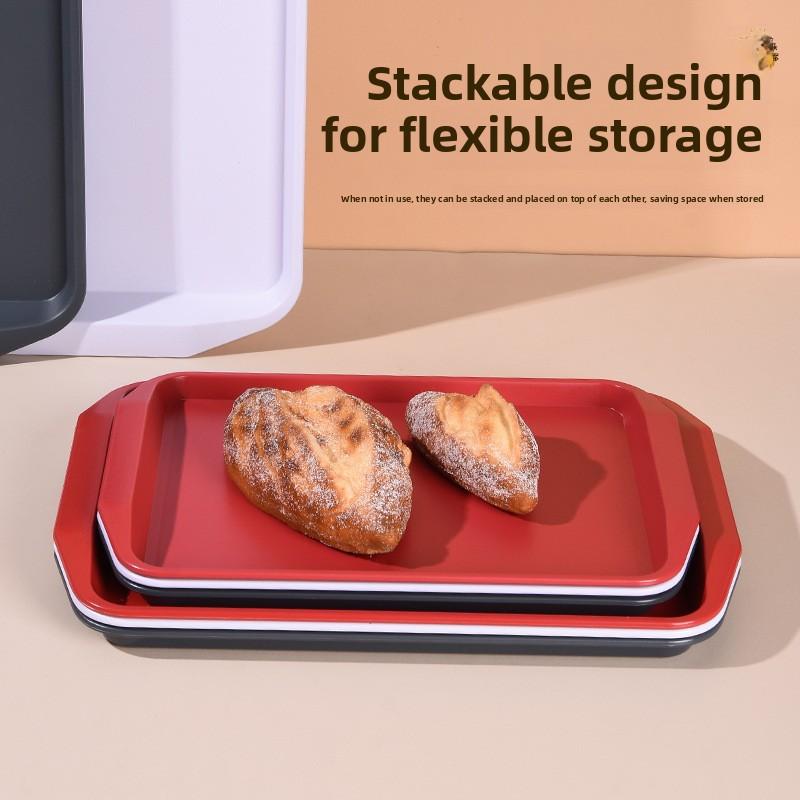 Rectangular Restaurant Fast Food Thickened Serving Kindergarten Tray