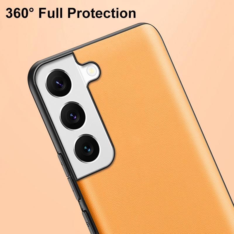 Luxury Leather Case For Samsung Galaxy S22 Ultra S20 S21 FE S10 Plus Cover Matte Phone Case For Samsung Note 20 Ultra 10 Plus