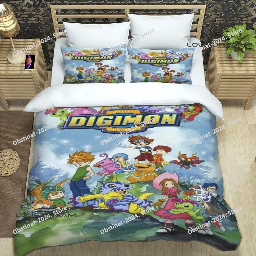 Digimon cartoon printed Bedding Sets exquisite supplies set duvet cover bed comforter set bedding set luxury birthday gift