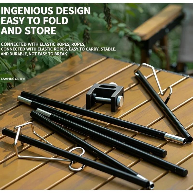 Camping Lantern Stand Ultralight Table Lamp Hanger Portable Detachable Light Holder Lighting Brackets Tourist Equipment