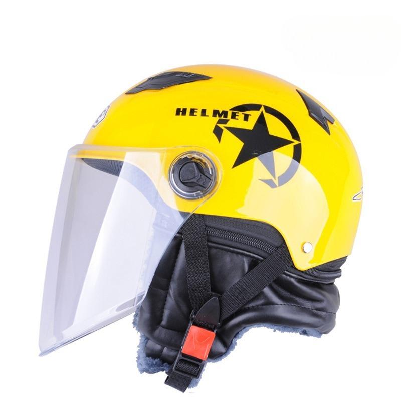 Battery Car Scarf Protective Cap Motorcycle with Four Seasons, Autumn Warmth, Men's and Women's Spring and Autumn Electric Vehicle Helmets