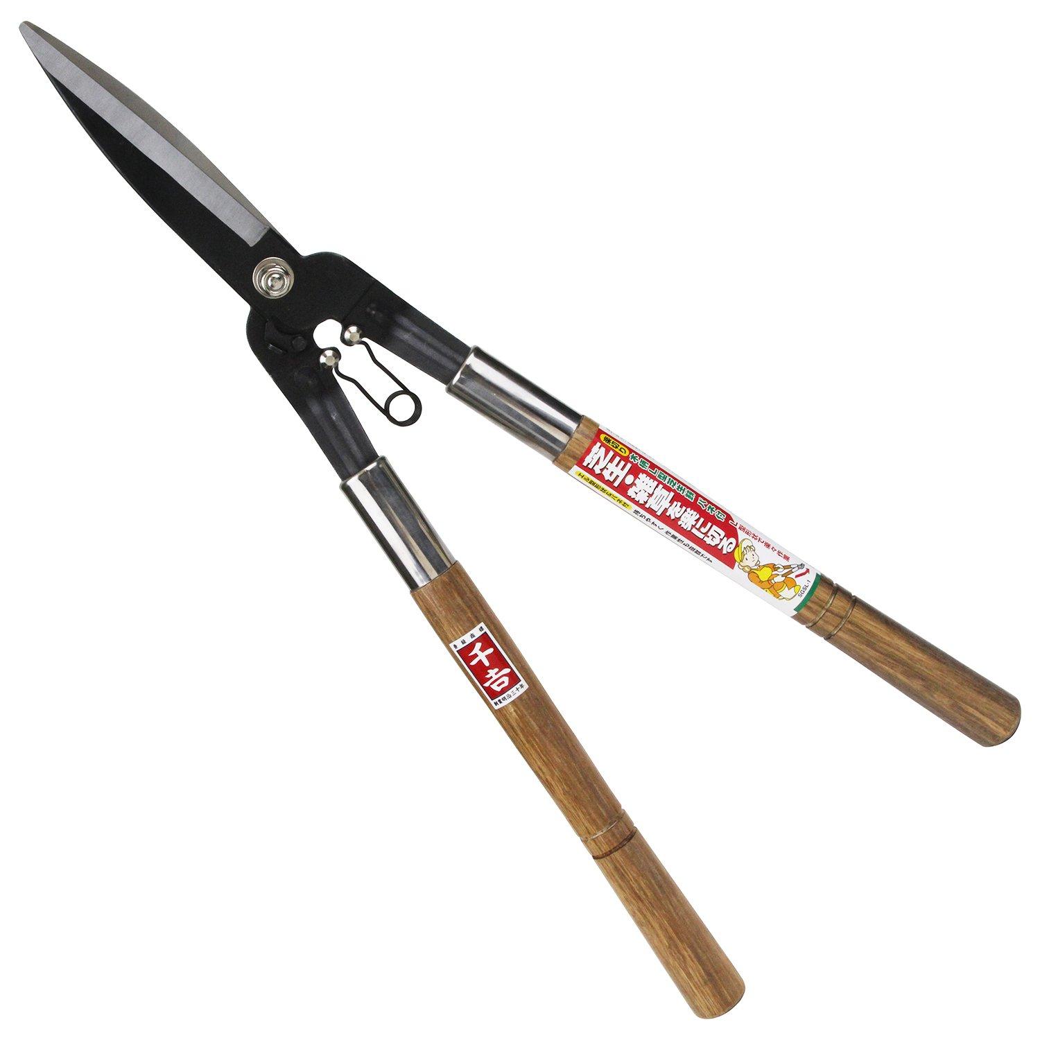 

Senkichi SGSL-1 L-Shaped Wooden Handle Lawn Scissors with Spring