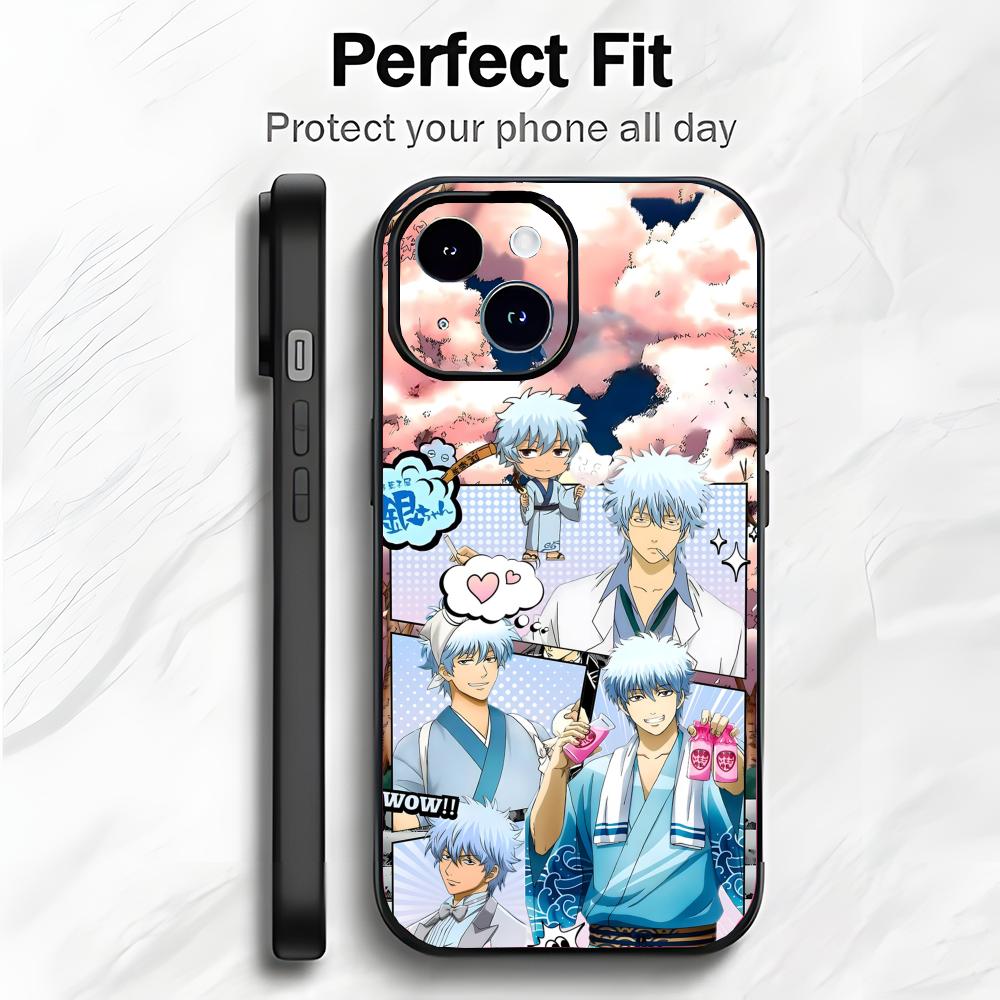 Funny Classic Anime G-Gintama Phone Case Phone Case Soft Packaging Lightweight For iPhone17 16 15 14 13ProMax