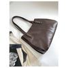 Tote Bag Women PU Large Capacity Stitched Detail Daily Commuting