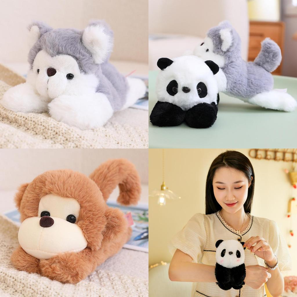 Animal Plush Bracelet Toy Nativity Decor Clap Circle Wrist Bands Gift Christmas