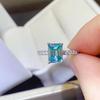 Emerald Green 2 Carat Moissanite Ring - Women's European & American Style, D Color Diamond-Look, Hot Seller