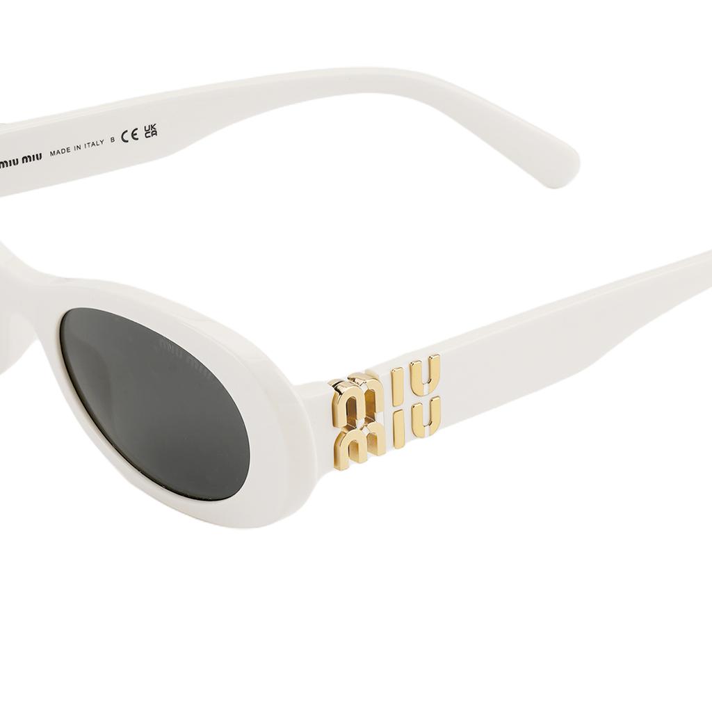 Miu Miu Logo Cat Eye Sunglasses Women sunglasses White 0MU06ZS1425S0