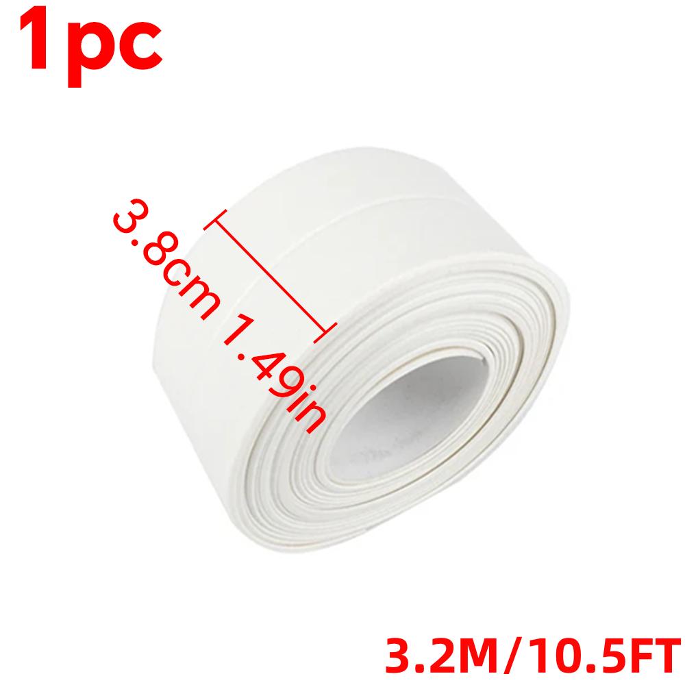 

Водонепроницаемые наклейки на стену для ванной, уплотнительные ленты, ПВХ клейкие уплотнительные полосы, лента для края раковины, кухонные аксессуары 38mm&3.2m белый