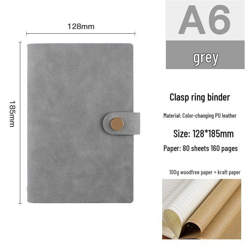 Retro A5/A6/A7 Loose-Leaf Business Journal & Office Diary