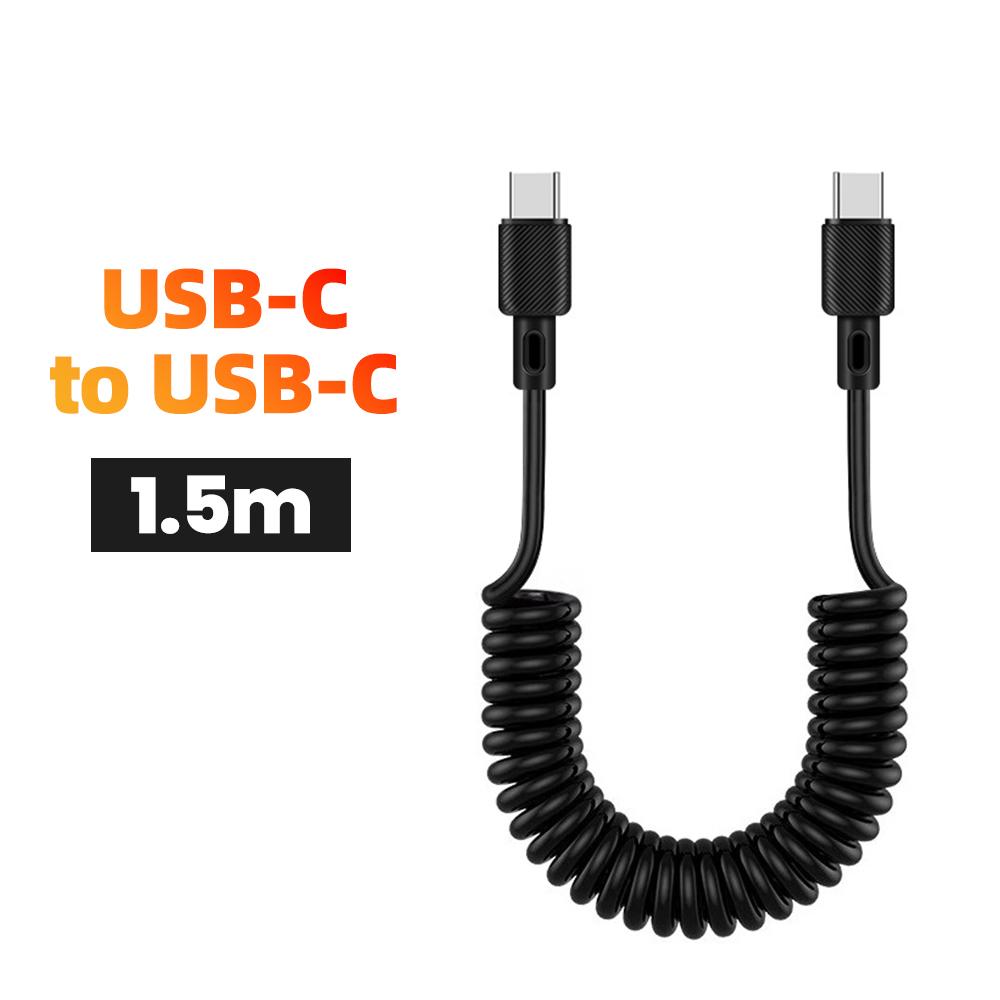 Das superschnelle Ladekabel mit Federaufzug vom Typ C mit 66 W ist für das Carplay-Datenkabel des Huawei iPhone geeignet