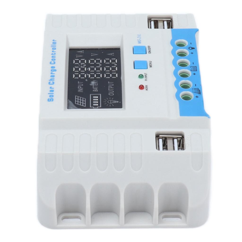 Solar Charge Controller LCD Display Electrical Protection Functions Impact Resistance Panel Regulator30A