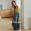 Women's Summer Cotton Blend Rolled-Edge T-Shirt