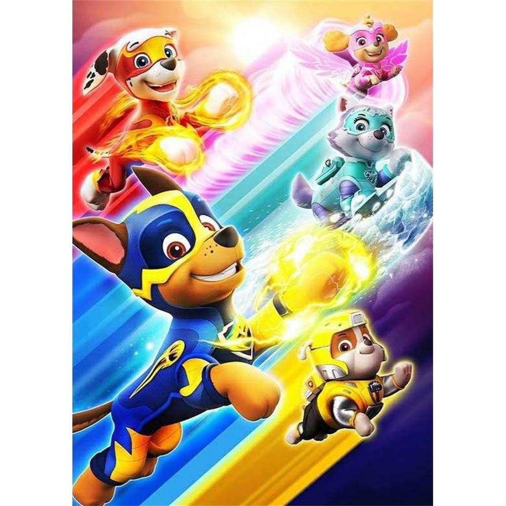 Kreskówkowy Piesek Disneya Malowanie Diamentami 5D DIY Wzór Artystyczny Drukowany Zestaw Puzzle Płótno Mozaika Ścieg Haft Domowy Dekor