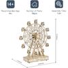 Rowood 3D Puzzles for Adults, Model Kits for Adults, Wooden Music Box,DIY Craft Kits for Adults Teen Boy Gifts on Birthday Christmas - Ferris Wheel