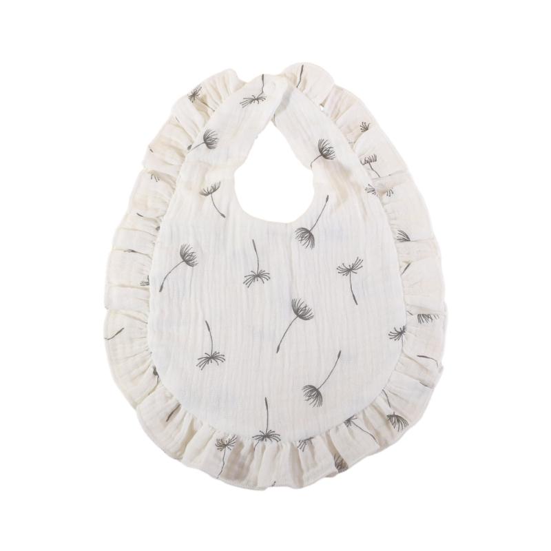 Lovely Baby Bibs Baby Drooling Bibs Cotton Bibs Unisex Baby Feeding Bibs Adjustable Teething Drooling Bibs 9x6-inch