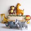 Jungle Safari Smiling Animal Balloons: Lion & Elephant Birthday Party Decoration