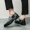 Herren Mokassins Brogues Braun Kontrastnähte Schuhe Business Hochzeitskleid Abschlussball Smoking Party Chelsea Boots Große Größen