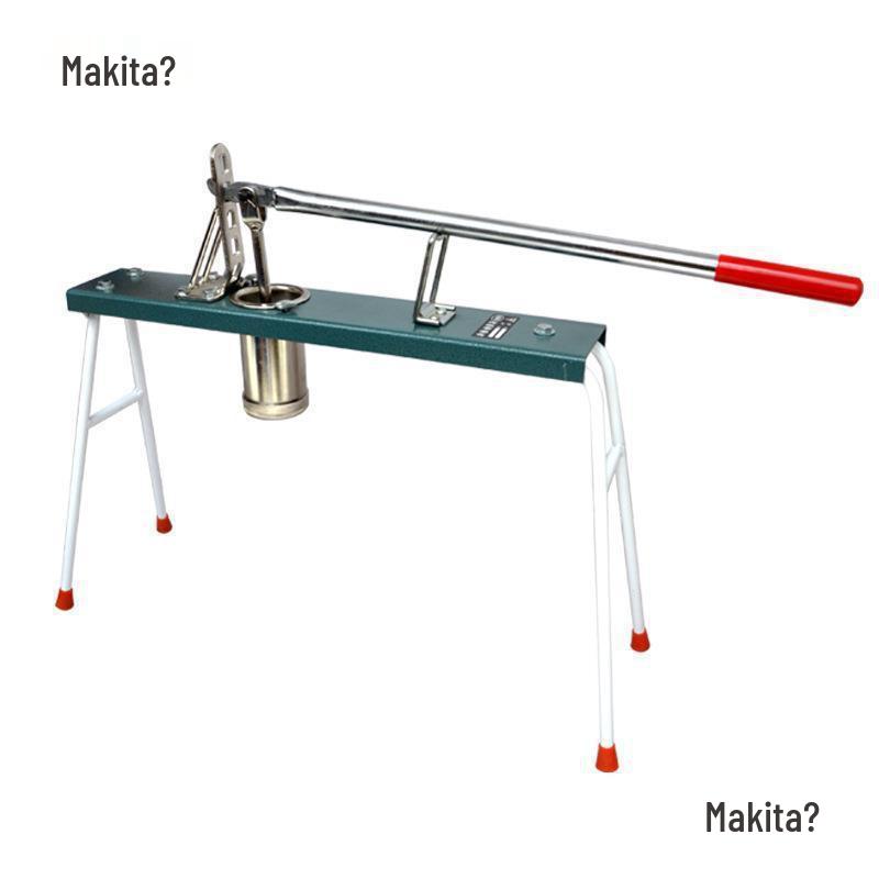 Manual Noodle Press Machine for Homemade Lo Mein with Hand Lever & Large Cross Wheat Taibao Roller.