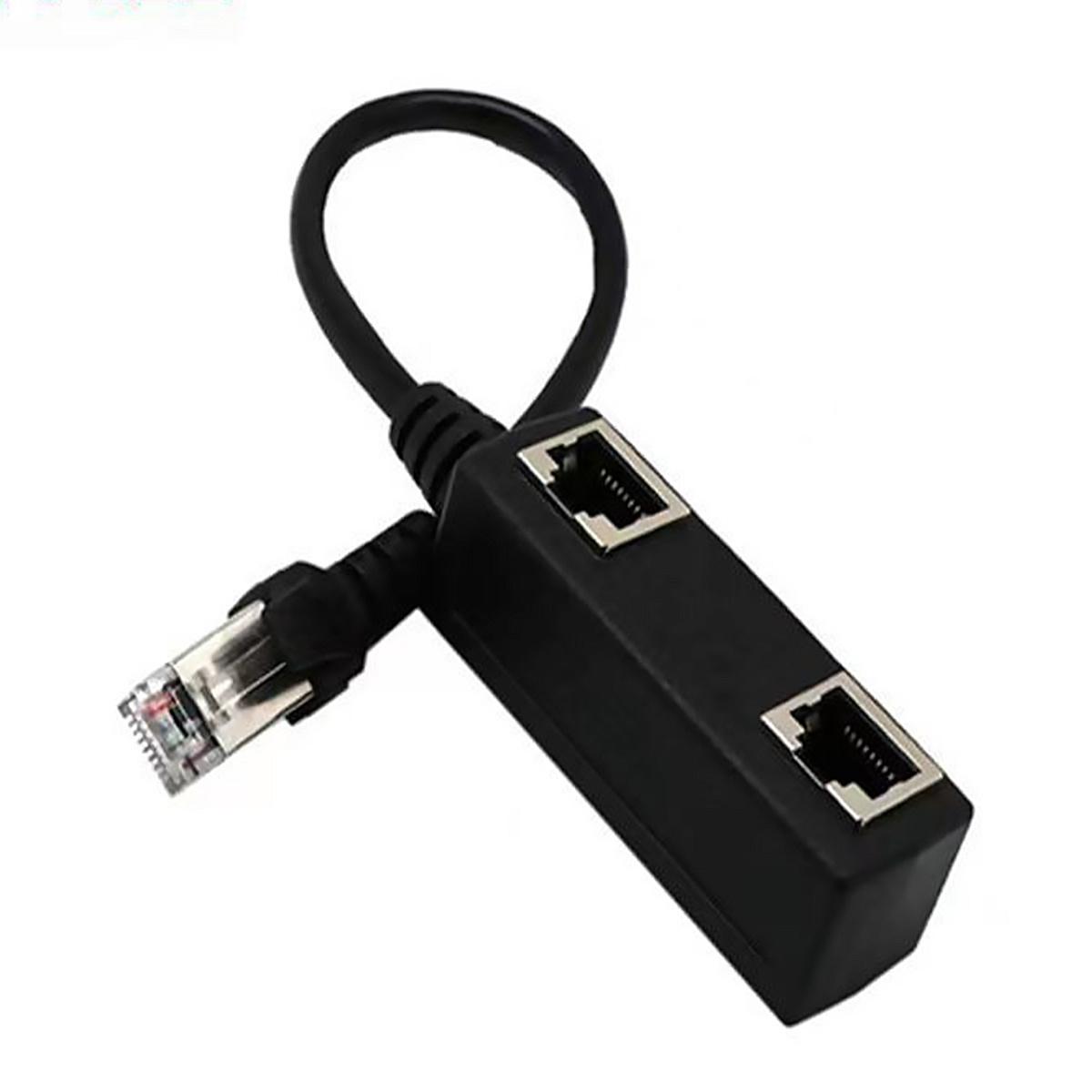 

Ethernet Splitter, RJ45 1 Male to 4 x Female LAN Ethernet Splitter Adapter Cable Suitable Super Cat5,Cat5e,Cat6,Cat7 LAN Adapter