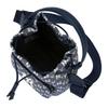 MLB Monogramm Serie NY Yankees Retro Blumendruck Kordelzugverschluss Eimertasche Unisex Taschen Denim-Blau 32BG34111-50N