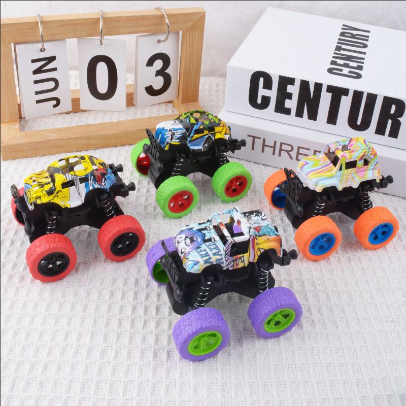 Children's Inertial Stunt Dinosaur Excavator & Dump Truck Toy Set