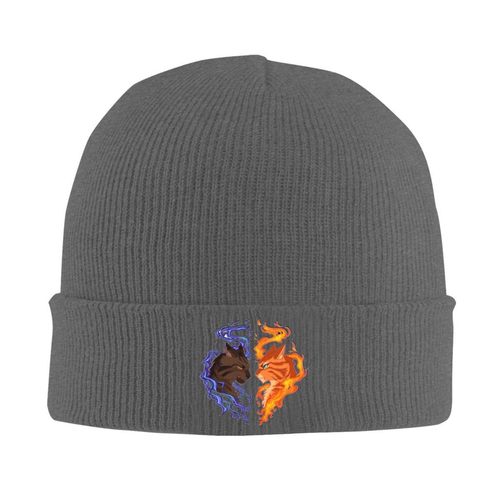 Warrior Cats Fireheart Bluestar Warm Knitted Cap Winter Knit Bonnet Hat Skullies Beanies Hip Hop Caps for Unisex