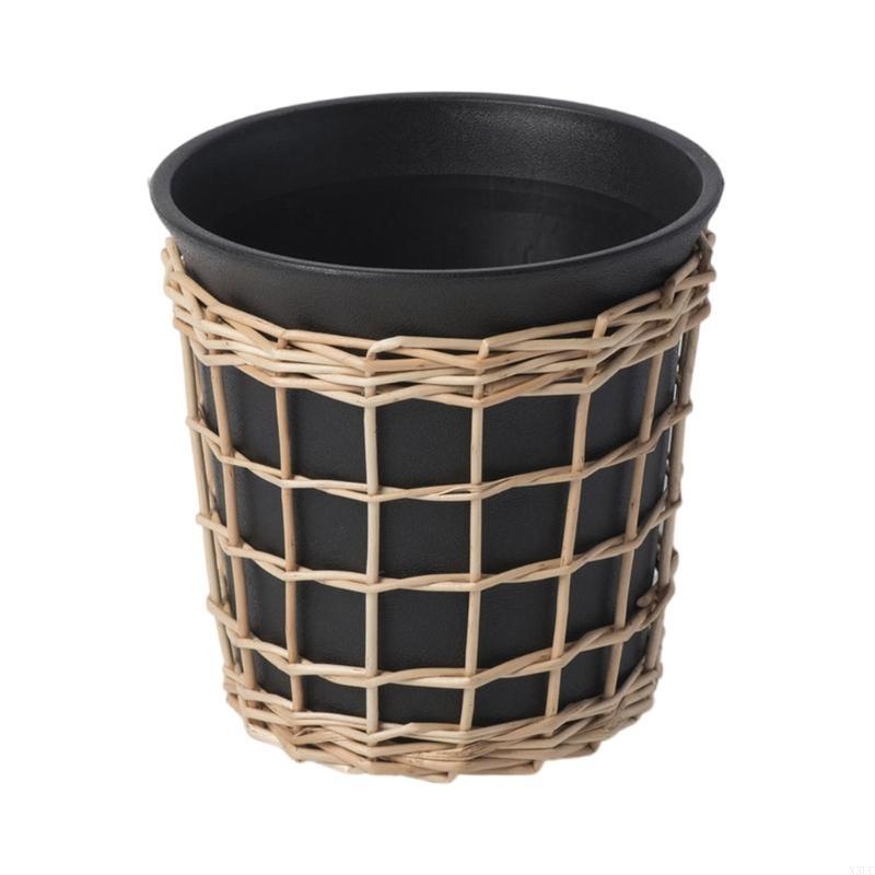 

Plant Basket Flower Pots Display Floor Flowerpot Rattan Basket Basket Planter X3UC