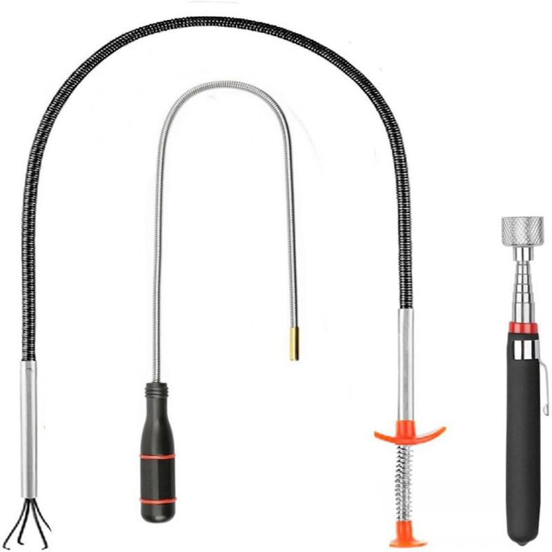 Telescopic Magnetic Pickup Tool with Light