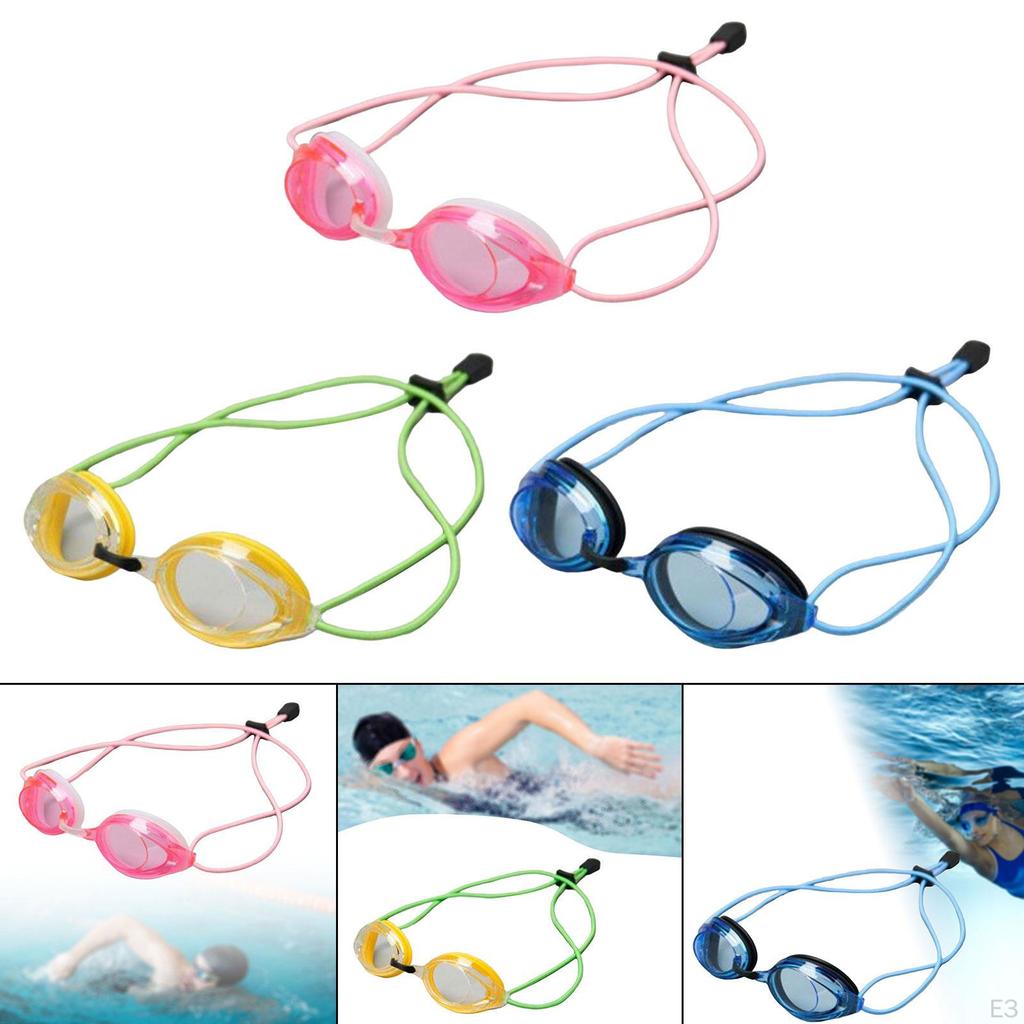 Swim Goggles Anti Fog Comfortable Adjustable Headband Wide View No Leaking Swimming Glasses Eyewear