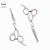 Achaobi Silver Hairdressing Scissors Set: Straight, Thinning, and Bang Shears (5.5/6 Inch).